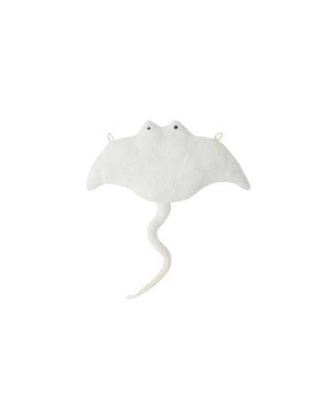 Jouet Peluche Crochetts OCÉANO Blanc Raie manta 67 x 77 x 11 cm