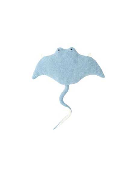 Peluche Crochetts OCÉANO Azzurro Chiaro Manta gigante 67 x 77 x 11 cm