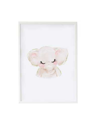 Quadro Crochetts Multicolore Legno MDF 33 x 43 x 2 cm Elefante