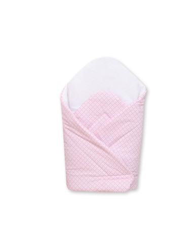 Baby nest with stiffenig- Basic pink checkered