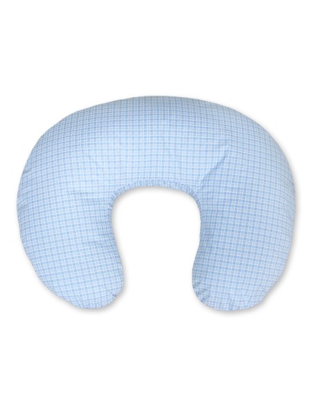 Feeding pillow- Basic blue checkered