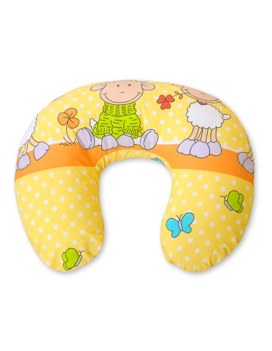 Feeding pillow- Basic Sheeps orange-yellow