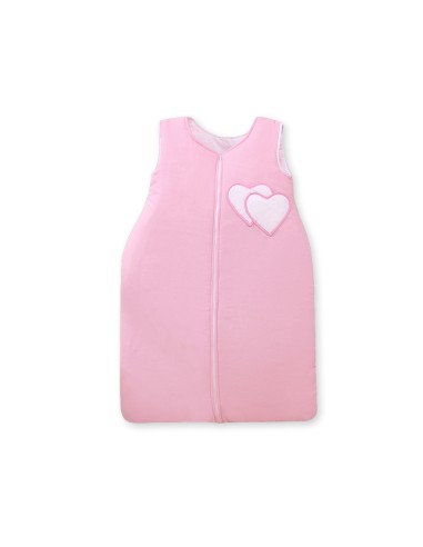 Sleeping bag- Hanging hearts pink