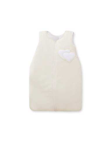 Sleeping bag- Hanging hearts cream