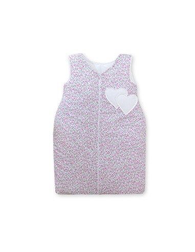 Sleeping bag- Hanging hearts pink flowers