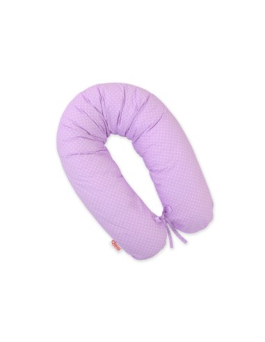 Multifunctional pregnancy pillow Longer - Lilac polka dots