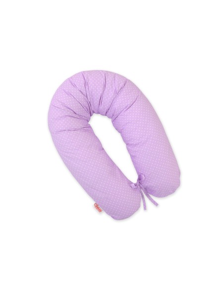 Multifunctional pregnancy pillow Longer - Lilac polka dots