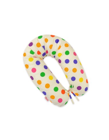 Multifunctional pregnancy pillow Longer - Polka dots on cream