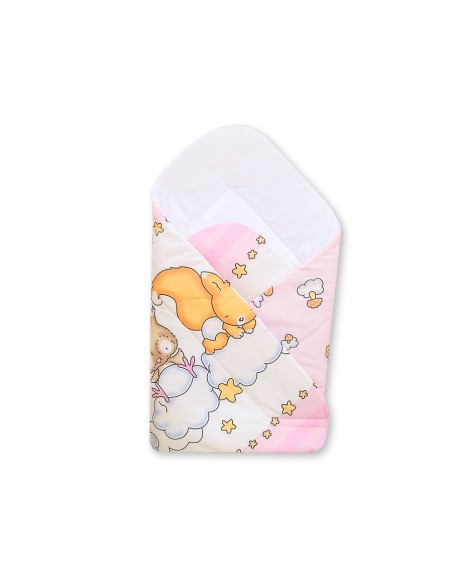 Baby nest with stiffenig- Basic Forest animals pink