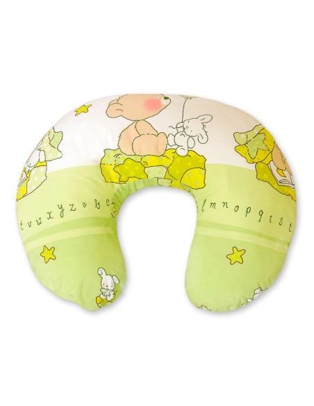 Feeding pillow- Basic Teddy bear with balloon green