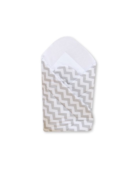 Babynest with stiffening- Chevron grey