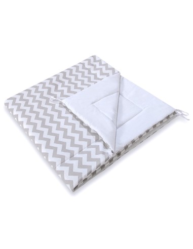 Double-sided teepee playmat- Chevron grey