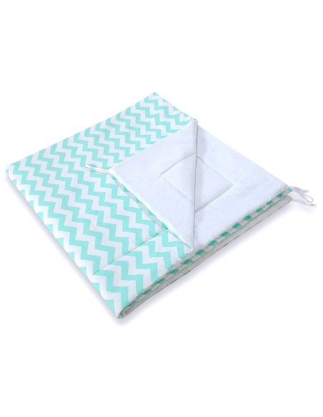 Double-sided teepee playmat- Chevron mint