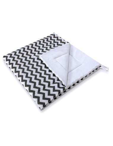 Double-sided teepee playmat- Chevron black