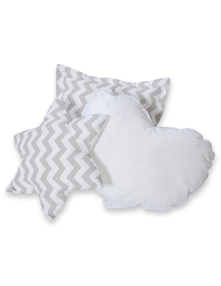 3pcs pillow set - Chevron grey