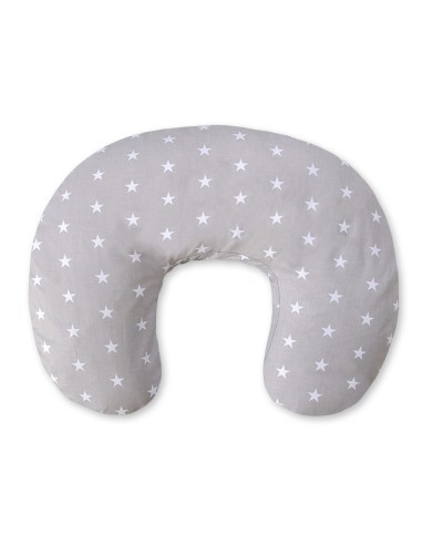 Feeding pillow- Stars grey