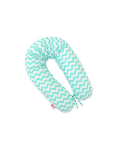 Pregnancy pillow- Chevron mint