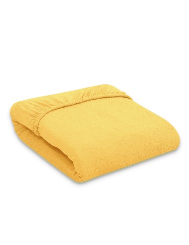 Sheet made of frotte (terry) 120x60cm- Orange-yellow