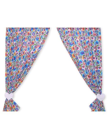 Curtains for baby room- Hanging Hearts flower pattern