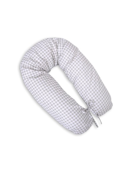 Multifunctional pregnancy pillow Longer - Grey checkered