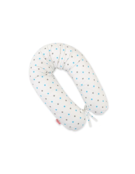 Multifunctional pregnancy pillow Longer - Stars turquoise-grey