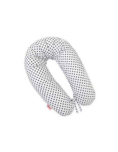 Multifunctional pregnancy pillow Longer - white with black dots