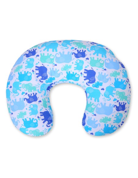 Feeding pillow- Elephants blue