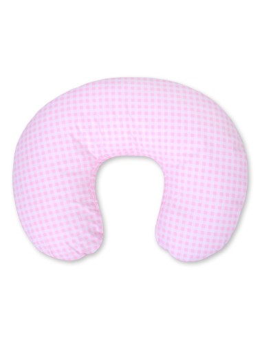 Feeding pillow- Pink checkered