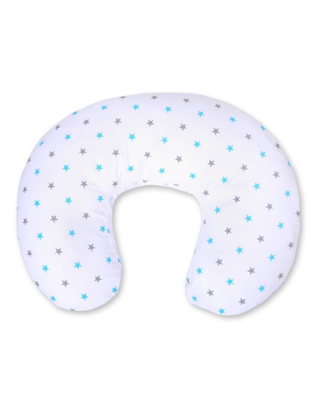 Feeding pillow- Grey-blue stars