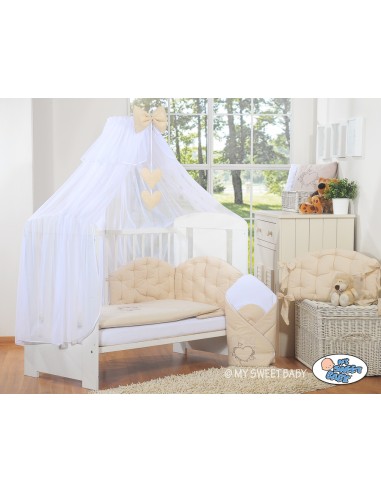 Mosquito-net made of chiffon- Chic beige