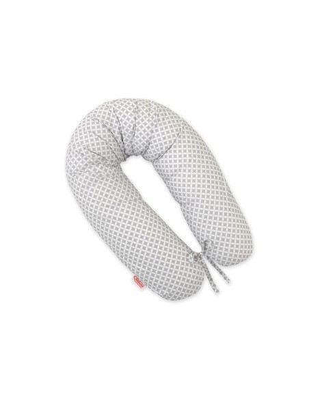 Multifunctional pregnancy pillow Longer - grey rosette