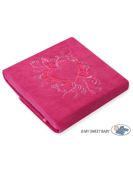 Polar fleece blanket for babies - Chic dark pink