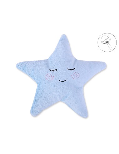 Pillow LITTLE STAR with rattle- blue