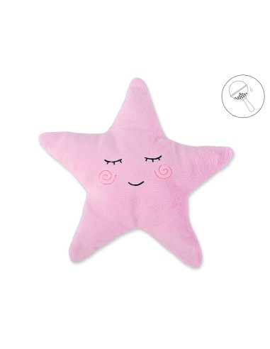 Pillow LITTLE STAR with rattle- pink