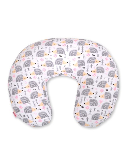 Feeding pillow - hedgehogs grey