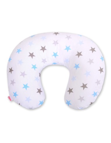 Feeding pillow- Grey-blue stars