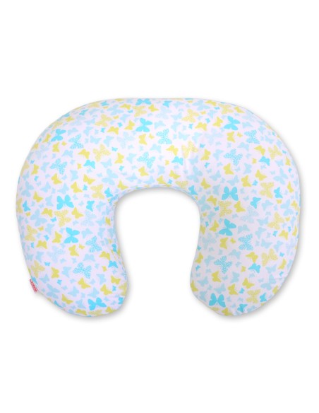 Feeding pillow- blue butterflies