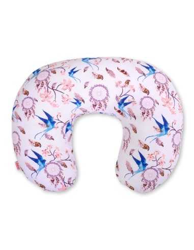 Feeding pillow- swallows blau