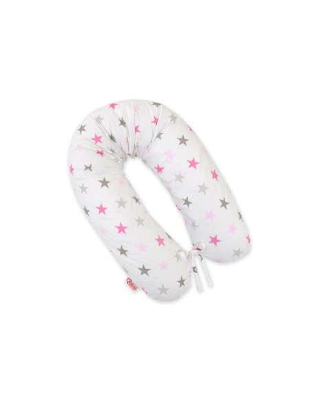 Multifunctional pregnancy pillow Longer - Grey-pink stars