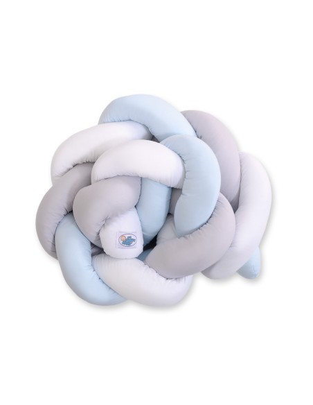 Knot bumper- white-gray-blue