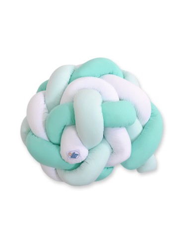 Knot bumper- white-mint