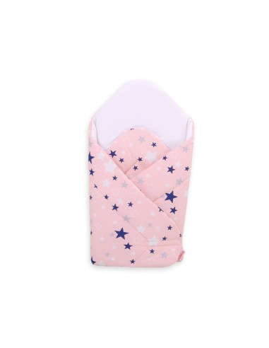 Baby nest with stiffening - navy blue stars