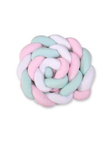 Knot bumper XXL- white-pink-mint