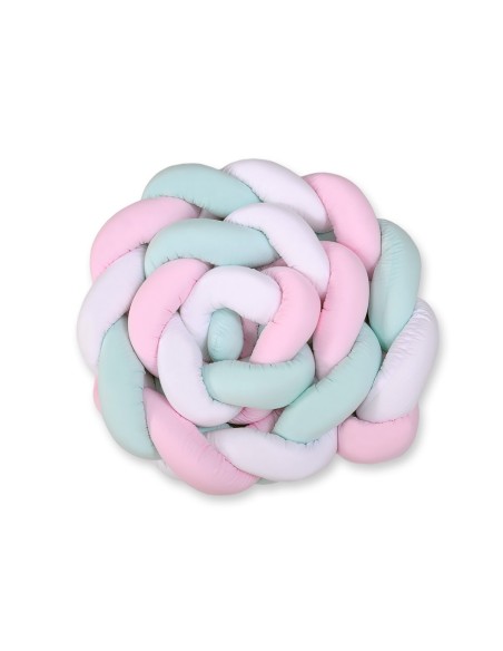 Knot bumper XXL- white-pink-mint