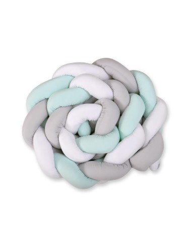 Knot bumper XXL- white-gray-mint