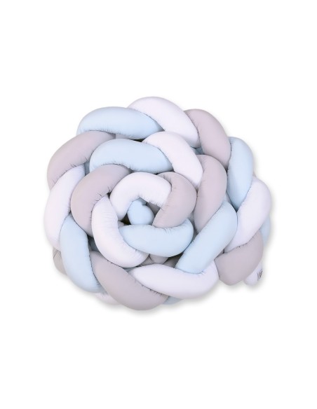 Knot bumper XXL- white-gray - blue