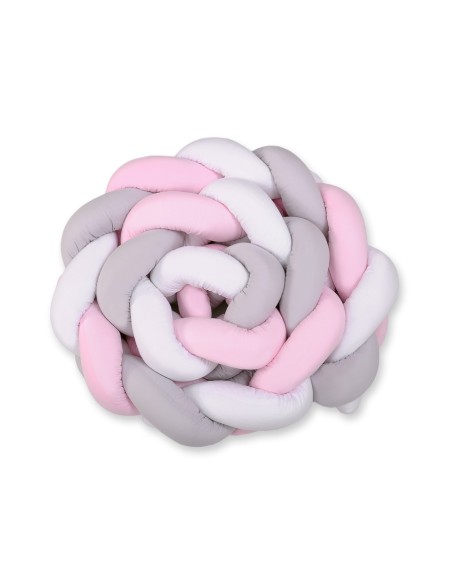 Knot bumper XXL- white-gray-pink