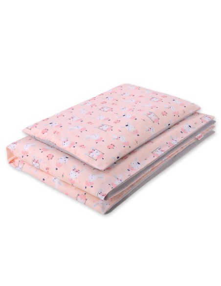 Baby cotton bedding set 2-pcs 120x90 cm- ballerinas pink