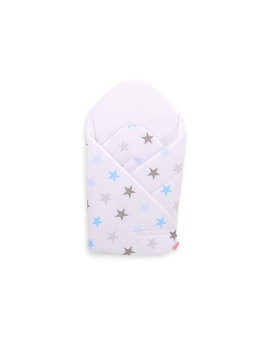 Baby nest with stiffening - Grey-blue stars