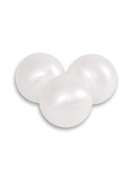 Plastic balls for the dry pool 50pcs - pearl white